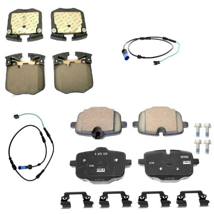 BMW Disc Brakes Kit - Pads Front and Rear